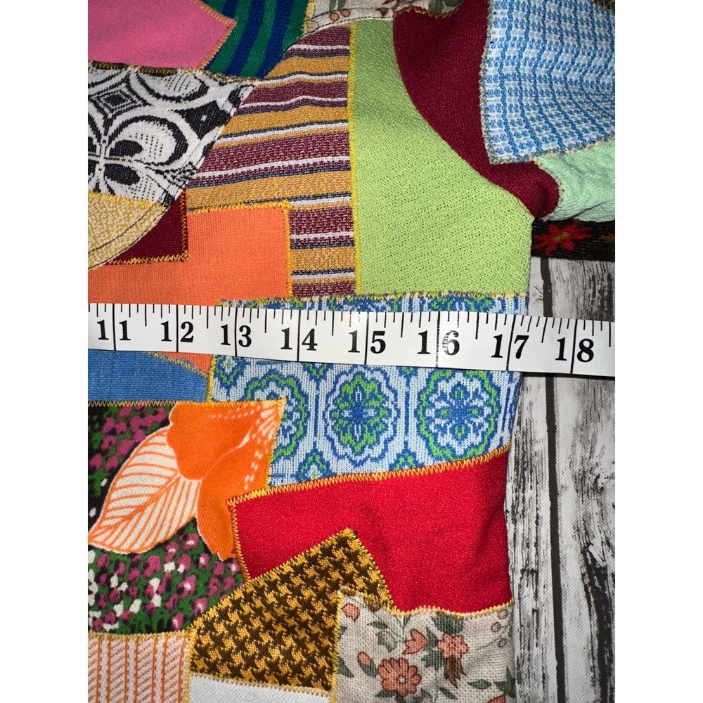 Crazy Quilt 70's Patchwork Pieced Jacket - image 4